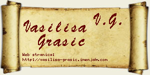 Vasilisa Grašić vizit kartica